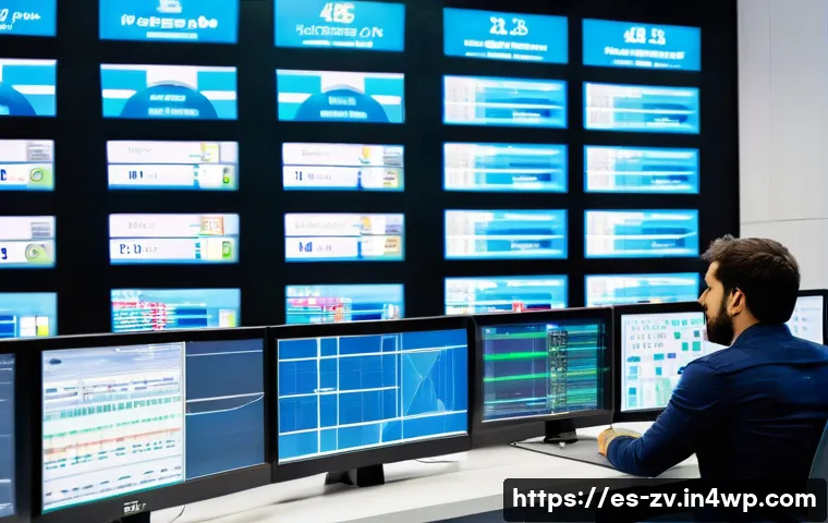 시간 동기화 문제 해결을 위한 센서 네트워크 접근법 - A high-tech industrial sensor network control room in a modern Spanish factory, featuring engineers ...